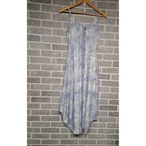 Sincerely Jules‎ Maxi Sky Blue Tie-dye Dress with pockets Size Small
